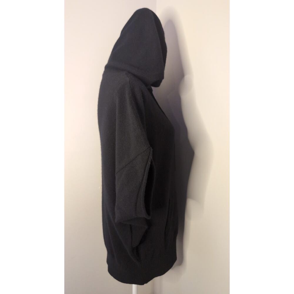 Vince Pure cashmere  poncho black sweater hoodie - Picture 6 of 12